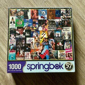 Springbok 1000 Piece Puzzle -GOING TO THE MOVIES- blockbuster hits